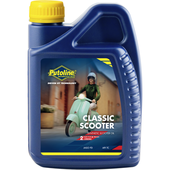 Putoline Lambretta LML Vespa Classic Scooter Synthetic 2 Stroke 2T Oil 1L Bottle