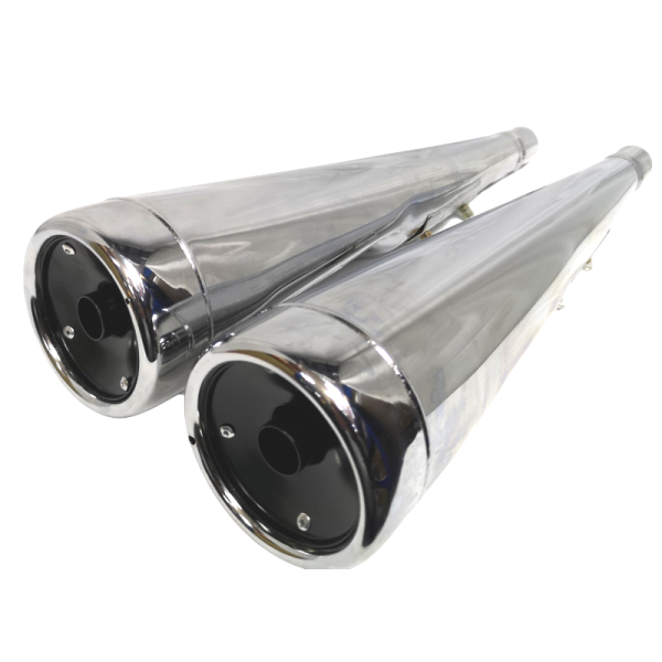 HONDA CX500 PAIR of OEM STYLE CHROME EXHAUST SILENCERS LEFT & RIGHT 1978 to 1984