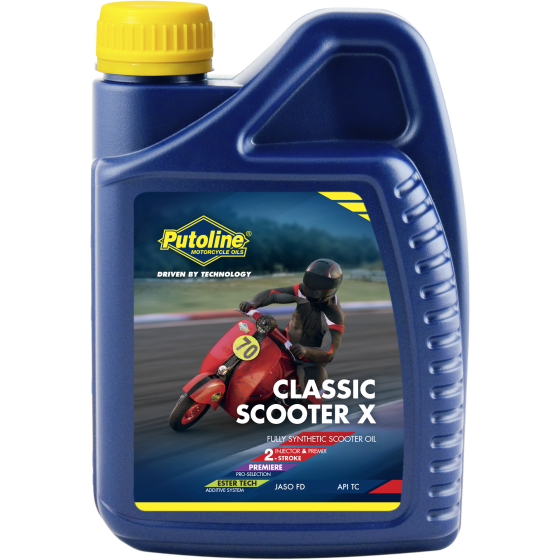 Putoline 1L Classic Scooter X Fully Synthetic High Performance 2 Stroke 2T Oil