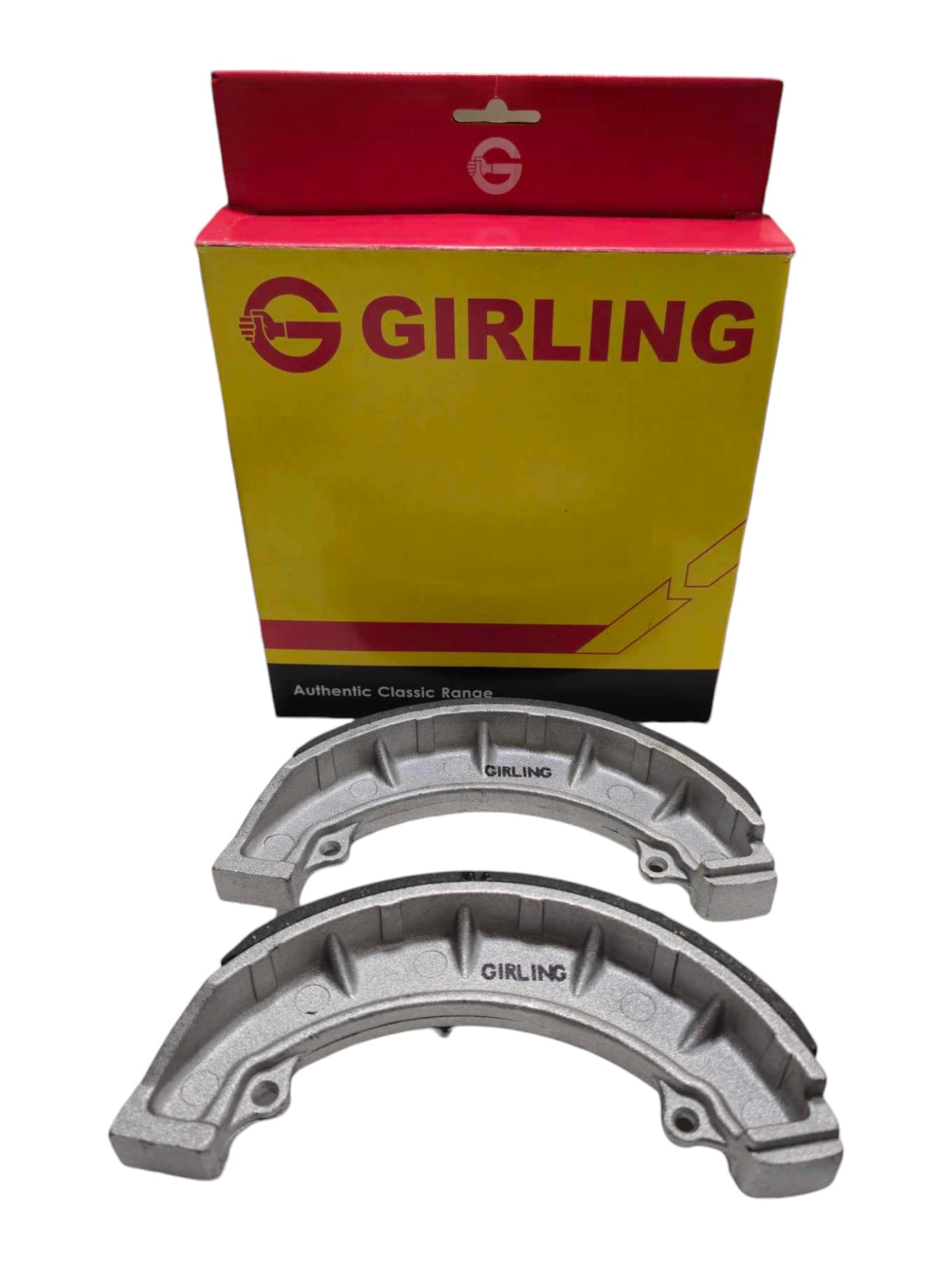 Girling Brake Shoes BSA A65 A75 Triumph T120 TR6 Full Width TLS OEM: 37-1996